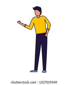 man character standing