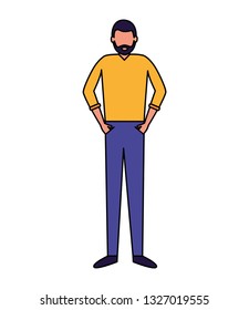 man character standing