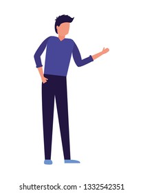 man character standing