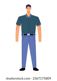 man character standing isolated icon