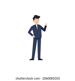 peatones de diseño de ilustraciones vectoriales de estilo de carácter man.10