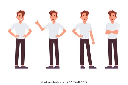 Man character vector design.