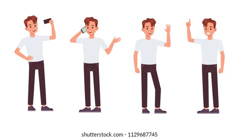Man character vector design.