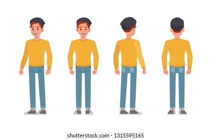 Man character vector design.