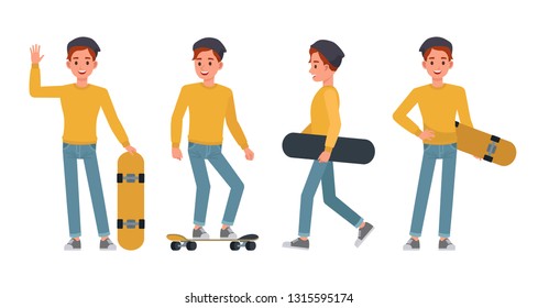 Man character vector design.