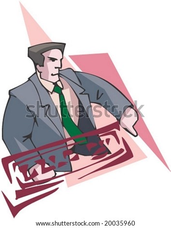 Man Character : vector illustration