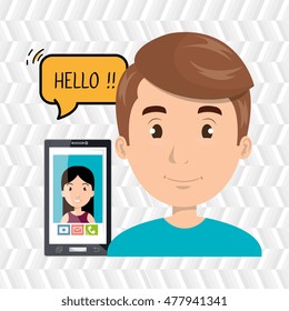 man chat message speaker