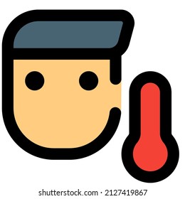 Man checking the temperature through the time with me to