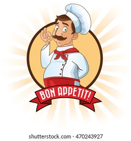 man chef mustache chefs hat person kitchen restaurant icon. Cartoon and anime design. Vector illustration