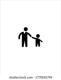 man with child icon,vector best flat icon.