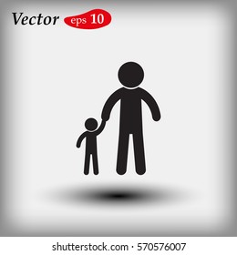 man and child vetor icon