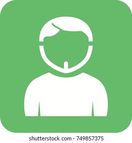 Man in Chin Strap