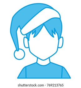 Man with christmas hat