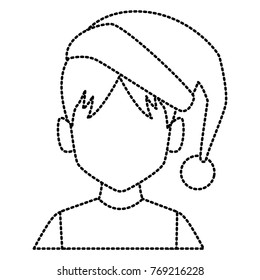 Man with christmas hat