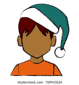 Man with christmas hat