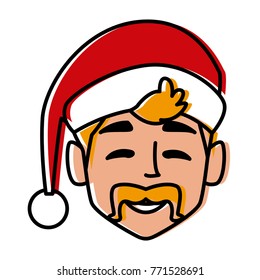 Man with christmas hat