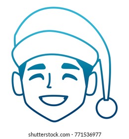 Man with christmas hat