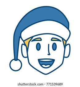 Man with christmas hat