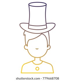 man with cilinder hat avatar