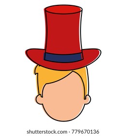 man with cilinder hat avatar