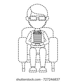 man in cinema 3d chair