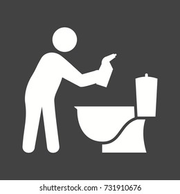 Man Cleaning Bathroom