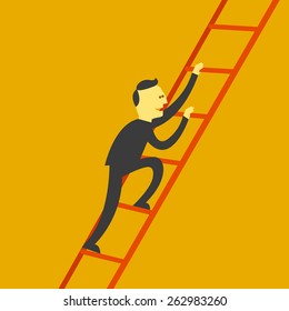 Man climb stair