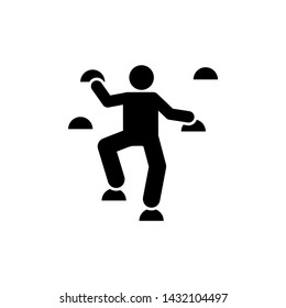 Man climbing adventure icon. Element of pictogram adventure illustration