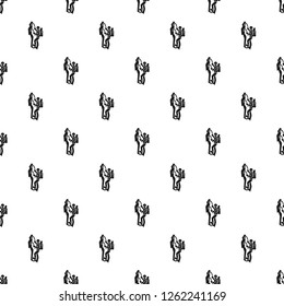 Man climbing mountain pattern seamless vector repeat for any web design