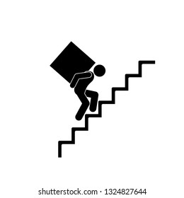 585 Stick figure climbing stairs Images, Stock Photos & Vectors ...