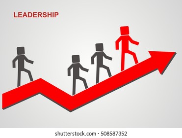 man climbs to the top of the arrow, data growth businesses