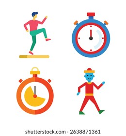 man and clock bundle design