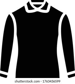 Man clothing icon, male dress, black shirt