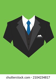 Man coat formal graphic trendy design