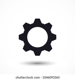 Man and cog  vector icon