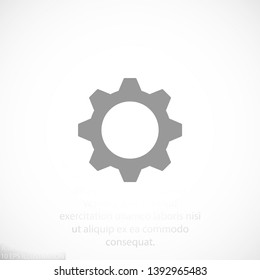 Man and cog  vector icon , lorem ipsum Flat design