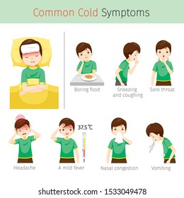 Man With Common Cold Symptoms, Infection, Sickness, Healthy