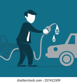 Man Complaining About Gas Prices