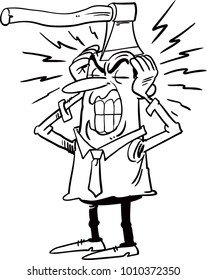 Man complains about headache