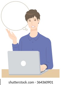 man computer