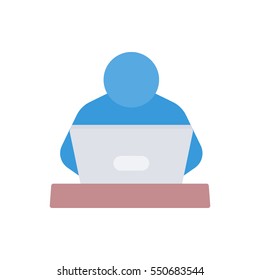 The man at the computer