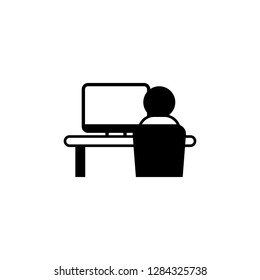 man computer icon. Element of harmful things icon for mobile concept and web apps. Detailed man computer icon can be used for web and mobile