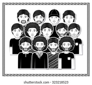 Man concept about young person design, vector illustration eps 10