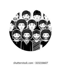 Man concept about young person design, vector illustration eps 10