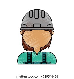 man  construction worker vector illustration