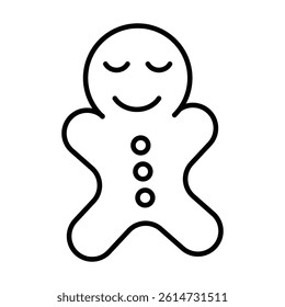 Man cookie icon black and white vector sign