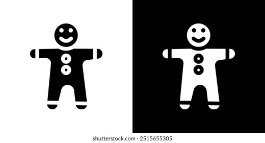 Man cookie icon logo set vector