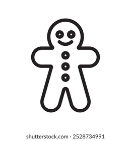 Man cookie icon Outline vector for web ui