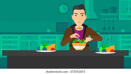 Comida para cocinar el hombre.