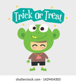 Man cosplay as zombie for halloween. zombie costume character cartoon